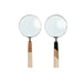 Decorative Figure Home ESPRIT Bicoloured Colonial Magnifying glass 10 x 2,5 x 24,5 cm (2 Units) - Декорация и