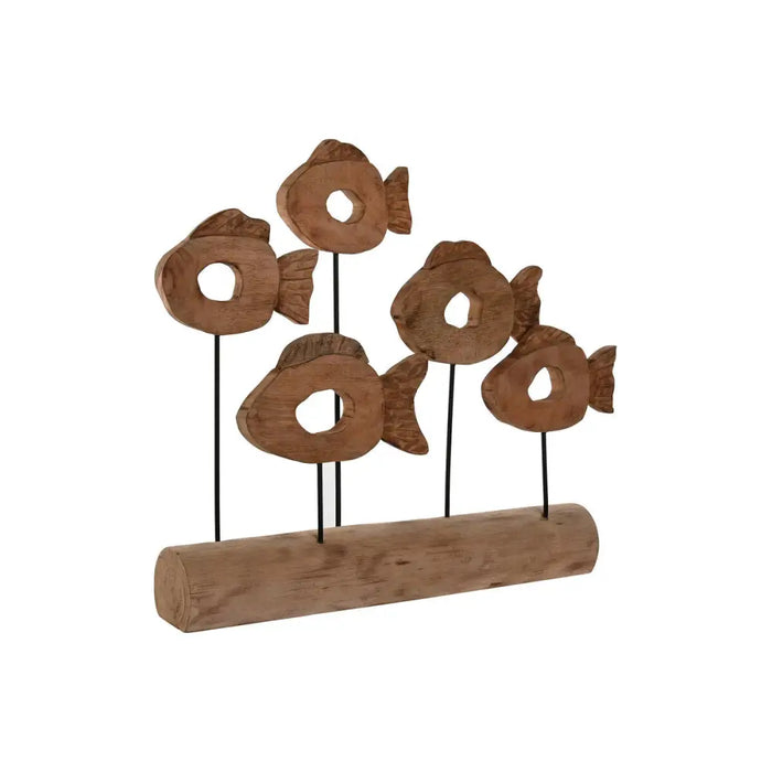 Decorative Figure Home ESPRIT Black Natural Fish 61,5 x 10 x 53,5 cm - Декорация и Осветление<<<Дом