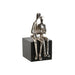 Decorative Figure Home ESPRIT Black Silver Pair 9 x 13 x 20 cm - Декорация и Осветление<<<Дом Градина<<<BigBuy&&&Други