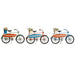 Decorative Figure Home ESPRIT Blue Green Orange 31 x 8,5 x 19 cm (3 Units) - Декорация и Осветление<<<Дом