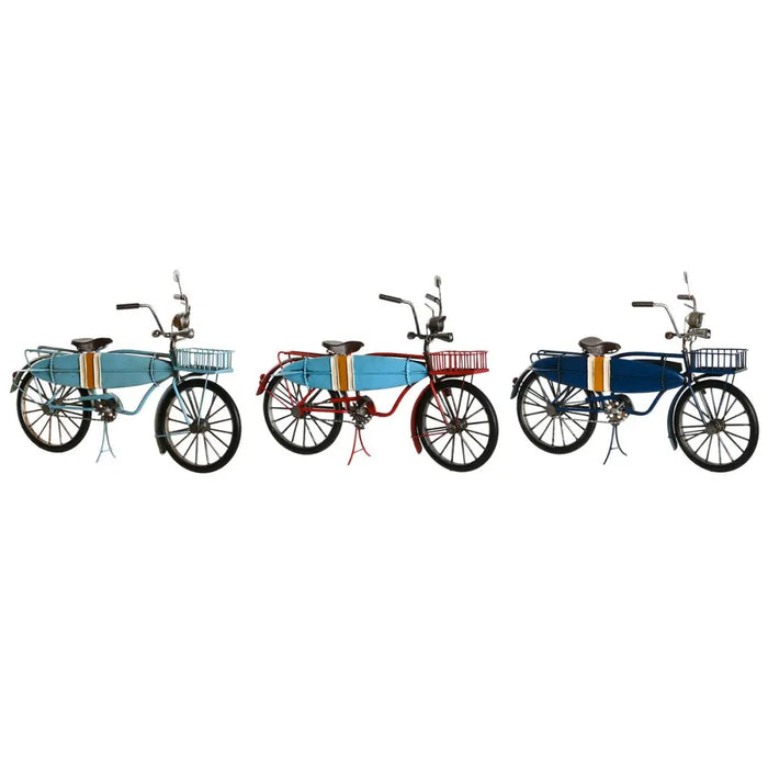 Decorative Figure Home ESPRIT Blue Red Navy Blue 30 x 13 x 22 cm (3 Units) - Декорация и Осветление<<<Дом