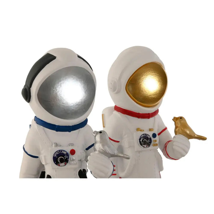 Decorative Figure Home ESPRIT Blue White Red Silver Lady Astronaut 10 x 11 x 29 cm (2 Units) - Декорация и