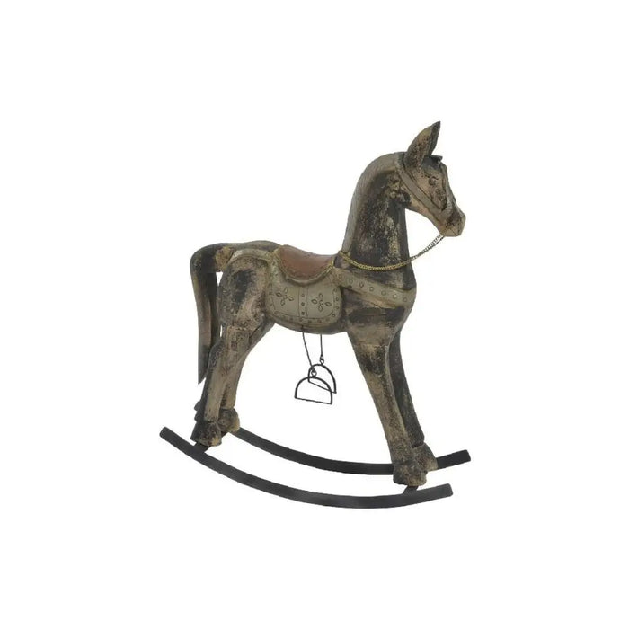 Decorative Figure Home ESPRIT Brown Black Grey Natural Horse 52 x 15 x 63 cm 50 x 15 x 63 cm - Декорация и