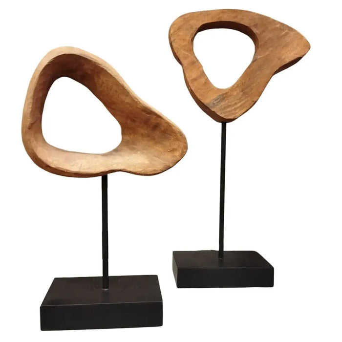 Decorative Figure Home ESPRIT Brown Black Modern 22 X 9 X 44 CM - Декорация и Осветление<<<Дом Градина<<<BigBuy&&&Други