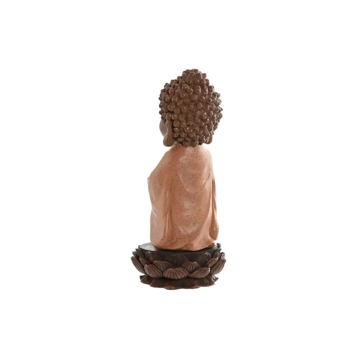 Decorative Figure Home ESPRIT Brown Orange Coral Lime Resin Buddha Oriental 9 x 9 x 21 cm (3 Units) - Декорация и