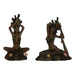 Decorative Figure Home ESPRIT Brown Yoga Indian Man 13 x 6 x 16 cm (2 Units) - Декорация и Осветление<<<Дом