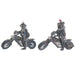 Decorative Figure Home ESPRIT Dark grey Biker 24 x 15 x 29 cm (2 Units) - Декорация и Осветление<<<Дом