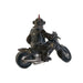 Decorative Figure Home ESPRIT Dark grey Biker 24 x 15 x 29 cm (2 Units) - Декорация и Осветление<<<Дом