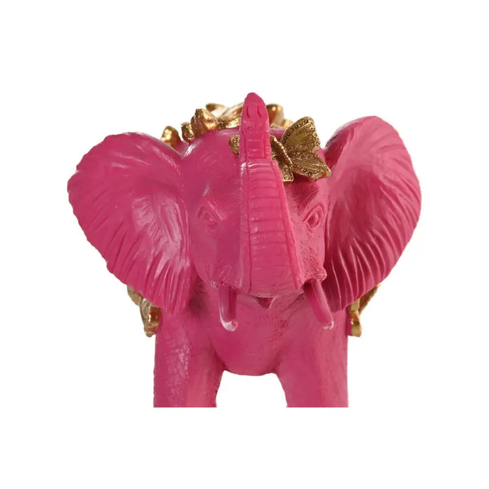 Decorative Figure Home ESPRIT Golden Fuchsia Elephant 26 x 13,5 x 19 cm - Декорация и Осветление<<<Дом