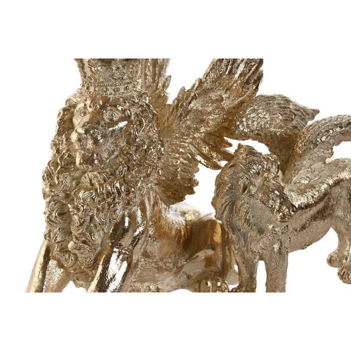 Decorative Figure Home ESPRIT Golden Lion 20 x 10,5 x 17,5 cm 29 x 13 x 25 cm (2 Units) - Декорация и Осветление<<<Дом