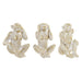 Decorative Figure Home ESPRIT Golden Monkey Tropical 21 x 17 x 25 cm (3 Units) - Декорация и Осветление<<<Дом