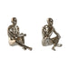 Decorative Figure Home ESPRIT Golden Silver 19 x 13,5 x 22 cm (2 Units) - Декорация и Осветление<<<Дом