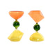 Decorative Figure Home ESPRIT Green Orange 10,3 X 10,3 X 19,5 cm Hourglass (2 Units) - Декорация и Осветление<<<Дом