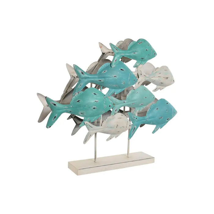 Decorative Figure Home ESPRIT Mediterranean Fish 60 x 15 x 53 cm - Декорация и Осветление<<<Дом