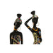 Decorative Figure Home ESPRIT Multicolour African Woman 9 x 7 x 16,5 cm (2 Units) - Декорация и Осветление<<<Дом