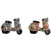 Decorative Figure Home ESPRIT Multicolour Mediterranean scooter 14 x 8 x 11 cm (2 Units) - Декорация и Осветление<<<Дом
