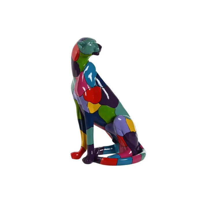 Decorative Figure Home ESPRIT Multicolour Panther 25 x 18 x 41 cm - Декорация и Осветление<<<Дом