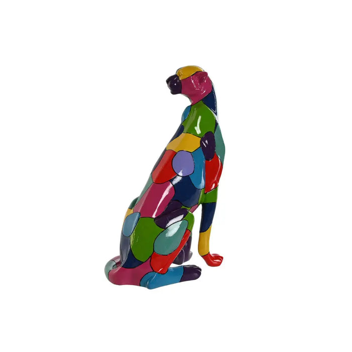 Decorative Figure Home ESPRIT Multicolour Panther 25 x 18 x 41 cm - Декорация и Осветление<<<Дом