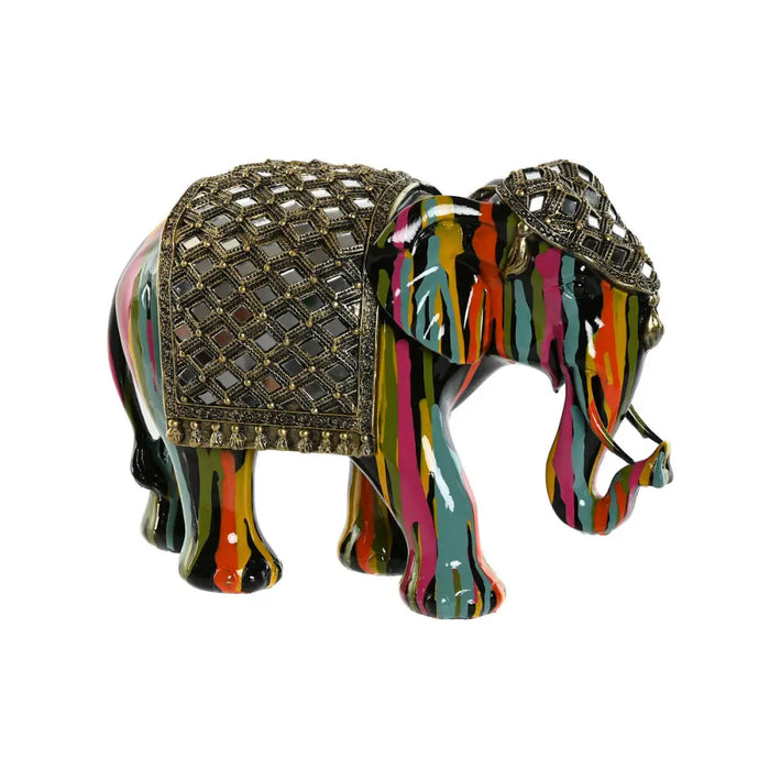 Decorative Figure Home ESPRIT Multicolour Resin Elephant 31 x 14 x 22 cm - Декорация и Осветление<<<Дом