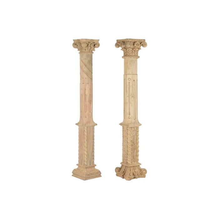 Decorative Figure Home ESPRIT Natural Column Stripped 30 X 30 X 200 CM - Декорация и Осветление<<<Дом