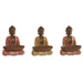 Decorative Figure Home ESPRIT Orange Coral Lime Resin Buddha Oriental 19,5 x 16 x 25,5 cm (3 Units) - Декорация и