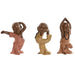Decorative Figure Home ESPRIT Orange Coral Lime Resin Monk Oriental 11,5 x 5,5 x 14,5 cm (3 Units) - Декорация и