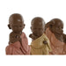 Decorative Figure Home ESPRIT Orange Coral Lime Resin Monk Oriental 8 x 5,5 x 12,7 cm (3 Units) - Декорация и
