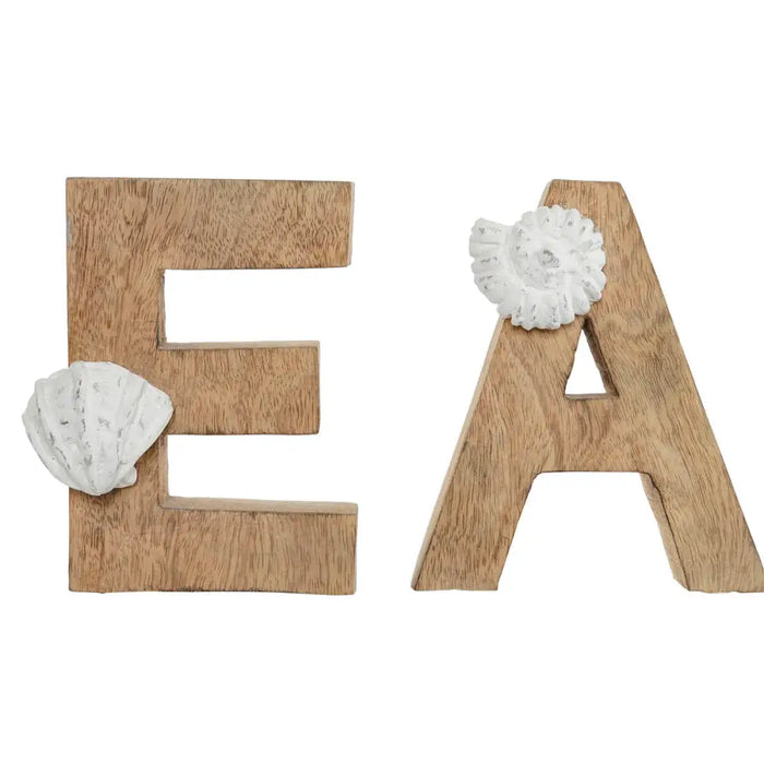 Decorative Figure Home ESPRIT Sea White Natural Mediterranean 47 x 8 x 24,5 cm - Декорация и Осветление<<<Дом