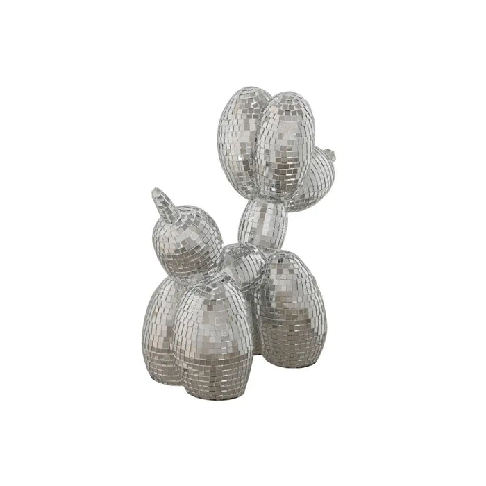 Decorative Figure Home ESPRIT Silver Dog 26 x 12 x 26 cm - Декорация и Осветление<<<Дом Градина<<<BigBuy&&&Други