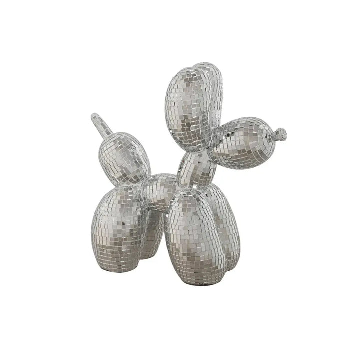 Decorative Figure Home ESPRIT Silver Dog 26 x 12 x 26 cm - Декорация и Осветление<<<Дом Градина<<<BigBuy&&&Други