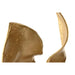 Decorative Figure Home ESPRIT White Golden Abstract 38 x 10 x 55 cm - Декорация и Осветление<<<Дом
