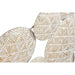 Decorative Figure Home ESPRIT White Golden Circles Stripped - Декорация и Осветление<<<Дом Градина<<<BigBuy&&&Други