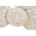 Decorative Figure Home ESPRIT White Golden Circles Stripped - Декорация и Осветление<<<Дом Градина<<<BigBuy&&&Други