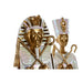 Decorative Figure Home ESPRIT White Golden Resin Oriental Egyptian Man 10 x 9 x 52 cm (2 Units) - Декорация и