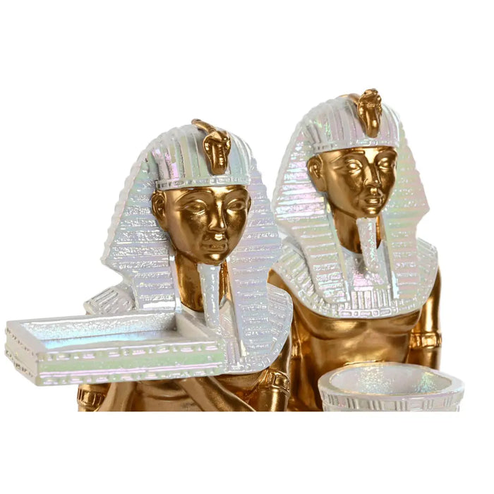 Decorative Figure Home ESPRIT White Golden Resin Oriental Egyptian Man 12,5 x 17 x 25 cm (2 Units) - Декорация и