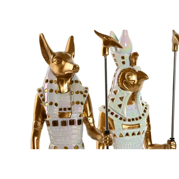 Decorative Figure Home ESPRIT White Golden Resin Oriental Egyptian Man 7 x 11,5 x 36 cm (2 Units) - Декорация и
