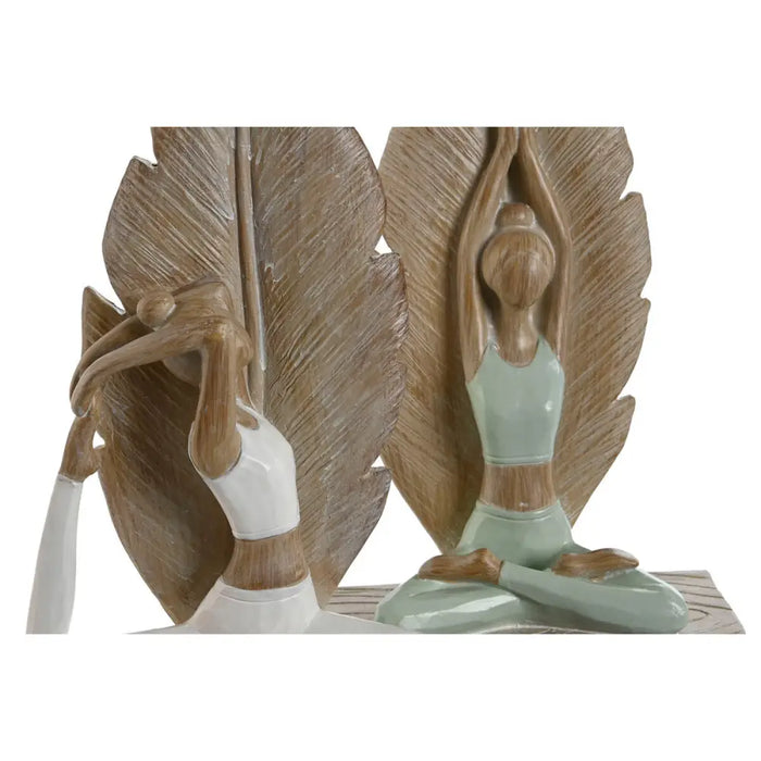 Decorative Figure Home ESPRIT White Green Scandi 15,5 x 7,5 x 26,5 cm (2 Units) - Декорация и Осветление<<<Дом