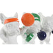 Decorative Figure Home ESPRIT White Multicolour Dog 17 x 13,5 x 24 cm (3 Units) - Декорация и Осветление<<<Дом
