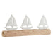 Decorative Figure Home ESPRIT White Natural Yachts Mediterranean 62 x 8,5 x 25,5 cm - Декорация и Осветление<<<Дом