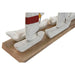 Decorative Figure Home ESPRIT White Navy Blue 67,5 x 13,5 x 46 cm - Декорация и Осветление<<<Дом
