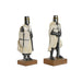 Decorative Figure Home ESPRIT White Silver Resin 10 x 8 x 25 cm (2 Units) - Декорация и Осветление<<<Дом