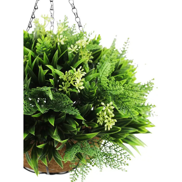 DECORATIVE LANDSCAPING HANGING BASKET F28CM HD FERN - Изкуствени растения<<<Стайни растения<<<Градина<<<Praktiker
