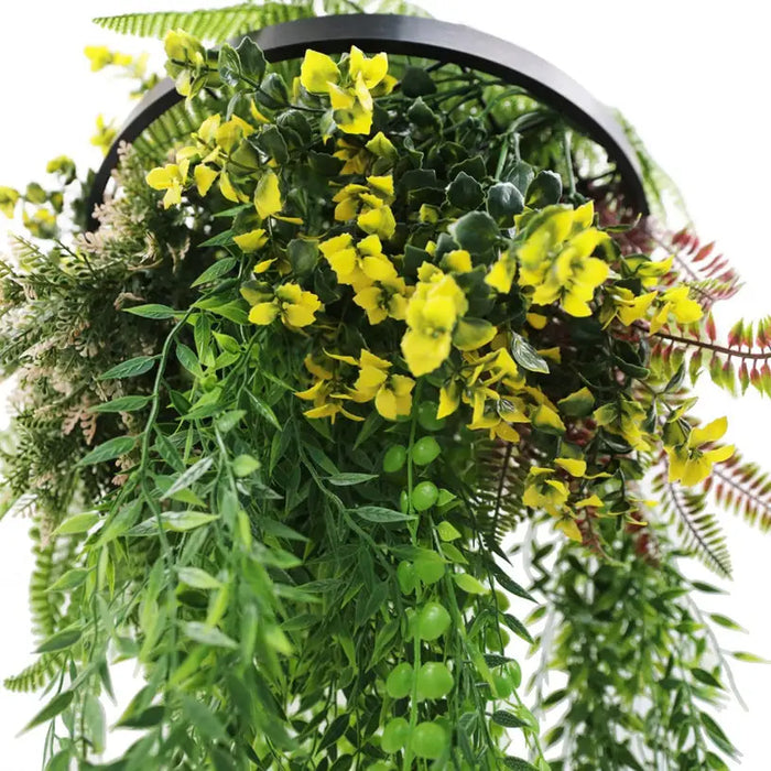 DECORATIVE LANDSCAPING HANGING RING F40CM FERN HD HD-10456 - Изкуствено озеленяване<<<Мрежи и