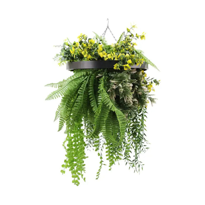 DECORATIVE LANDSCAPING HANGING RING F40CM FERN HD HD-10456 - Изкуствено озеленяване<<<Мрежи и