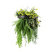 DECORATIVE LANDSCAPING HANGING RING F40CM FERN HD HD-10456 - Изкуствено озеленяване<<<Мрежи и