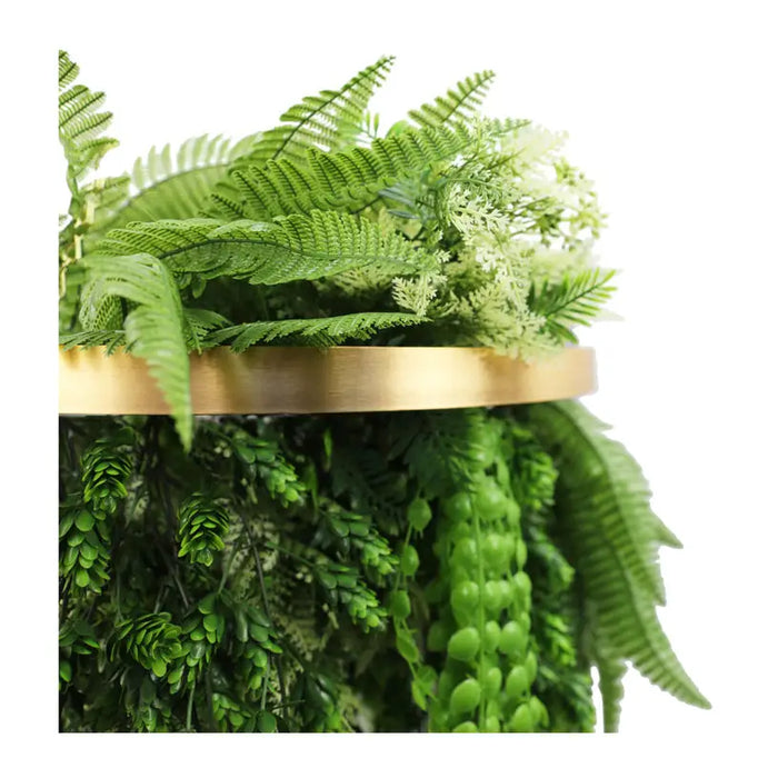 DECORATIVE LANDSCAPING HANGING RING F40CM FERN HD HD-10457 - Изкуствено озеленяване<<<Мрежи и