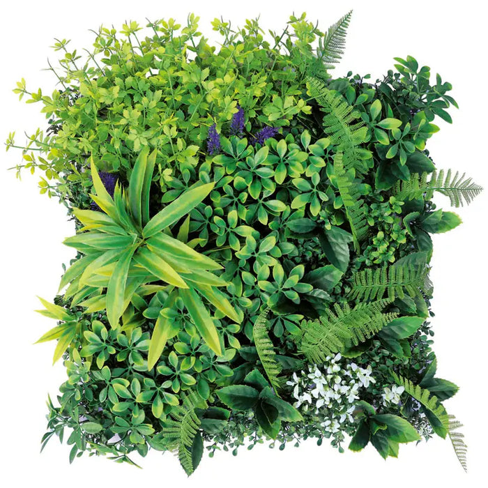 DECORATIVE PANEL 50X50CM 1PCS IN PACKAGE ROSSIMA FERN + MOSS + TROPICAL PLANTS - Изкуствено озеленяване<<<Мрежи и