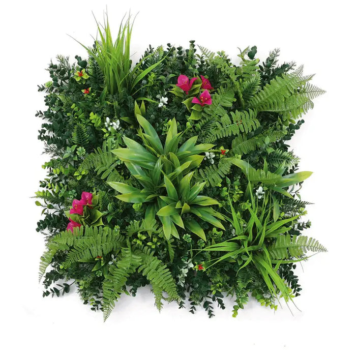 DECORATIVE PANEL 50X50CM 1PCS IN PACKAGE ROSSIMA TROPICAL MIX + BOUGAINVILLEY - Изкуствено озеленяване<<<Мрежи и