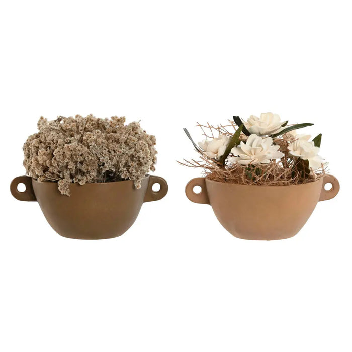 Decorative Plant Home ESPRIT Flower 22 x 22 x 14 cm (2 Units) - Декорация и Осветление<<<Дом Градина<<<BigBuy&&&Други