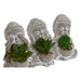 Decorative Plant Home ESPRIT Polyethylene Cement Buddha Oriental 8,5 x 7 x 11 cm (3 Units) - Декорация и